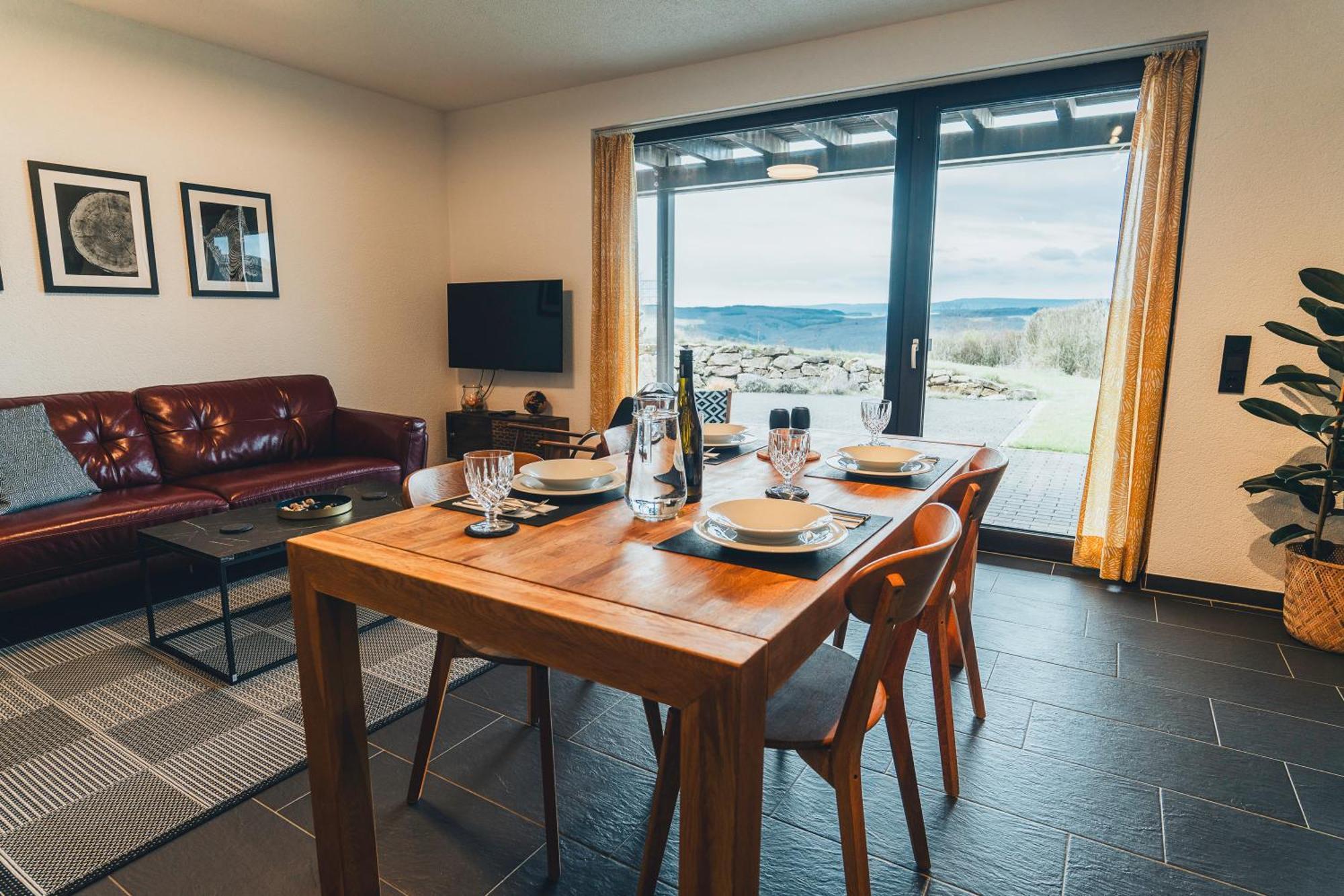 Hunsrueck Valley View Apartment With Cedar Sauna Bruschied Exterior foto