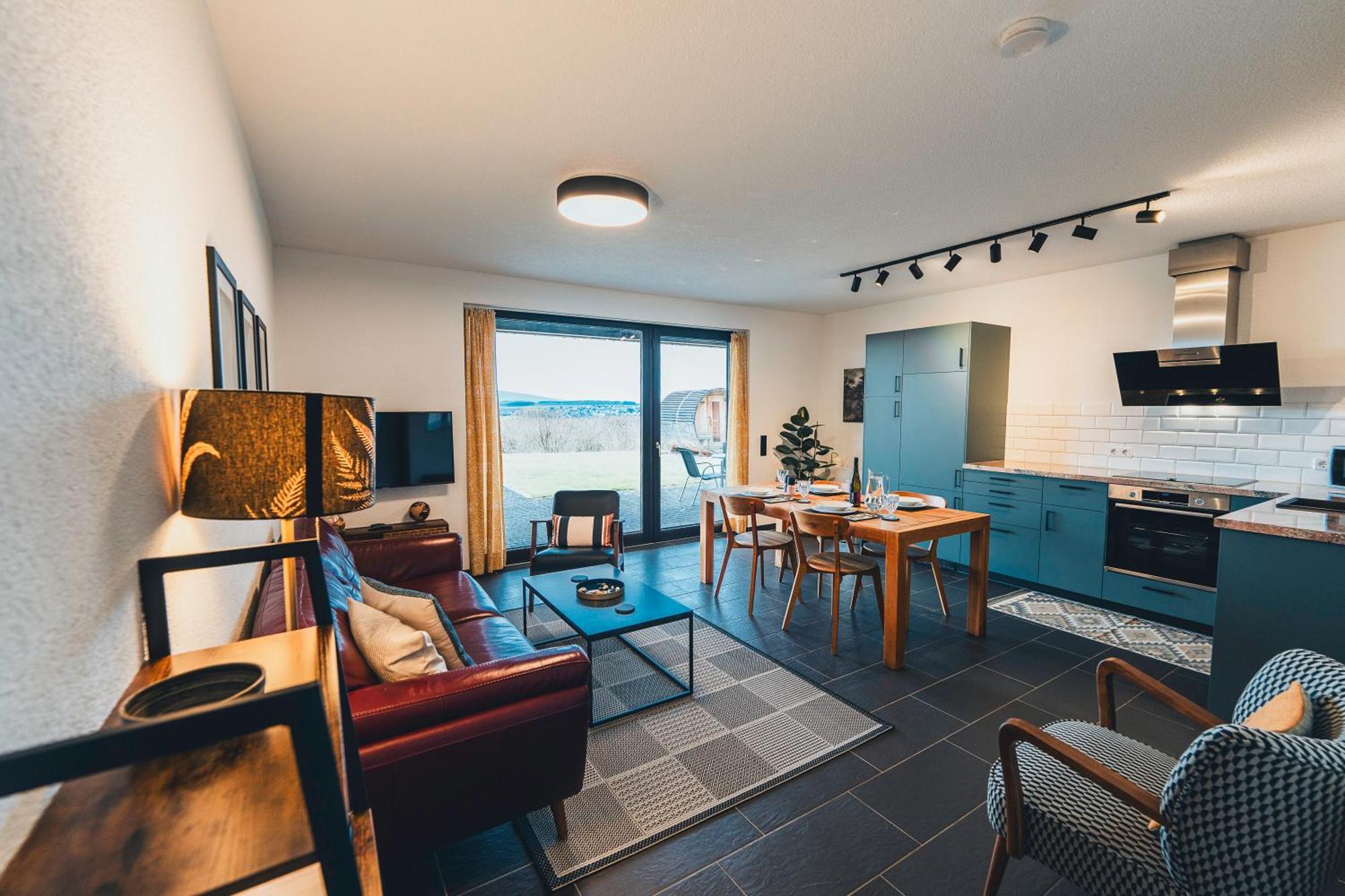 Hunsrueck Valley View Apartment With Cedar Sauna Bruschied Exterior foto